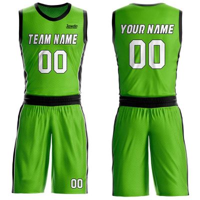 White Basketball Green