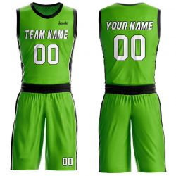 White Basketball Green