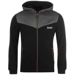 Grey Black Zipper Hoodies