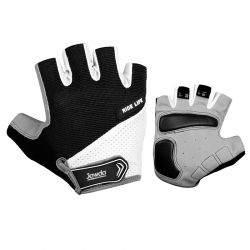 Cycling Gloves White Black