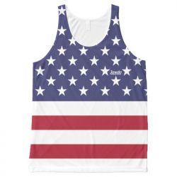 Men Tank Top US Flag